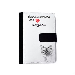 Ragdoll - notatnik z ekoskóry z wizerunkiem kota.