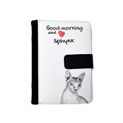 Sphynx - Carnet calendrier en éco-cuir avec l'image d'un petit chat.