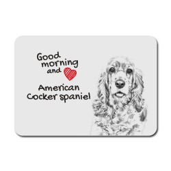 American Cocker Spaniel, A mouse pad with the image of a dog.