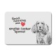 English Cocker Spaniel, A mouse pad with the image of a dog.