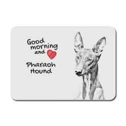 Pharaoh Hound, A mouse pad with the image of a dog.