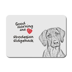 Rhodesian Ridgeback, A mouse pad with the image of a dog.
