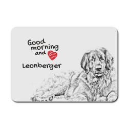 Leoneberger, A mouse pad with the image of a dog.