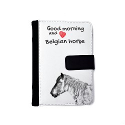 Caballo Belga - Agenda de cuero sintético con la imagen del cavallo.