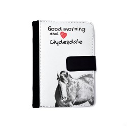 Clydesdale - Agenda de cuero sintético con la imagen del cavallo.