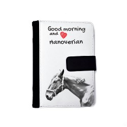 Hanoverian - Notebook with the calendar of eco-leather with an image of a horse.