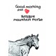 American Paint Horse - Blocco note con agenda in ecopelle con l'immagine del caballo.
