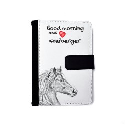 Freiberger - Agenda de cuero sintético con la imagen del cavallo.