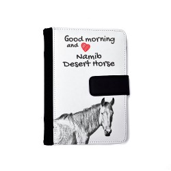Namib Desert Horse - Notebook with the calendar of eco-leather with an image of a horse.