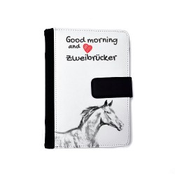 Zweibrücker - Notebook with the calendar of eco-leather with an image of a horse.