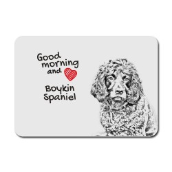 Boykin Spaniel, A mouse pad with the image of a dog.