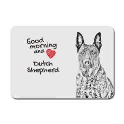 Dutch Shepherd Dog, A mouse pad with the image of a dog.