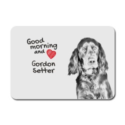 Gordon Setter, A mouse pad with the image of a dog.