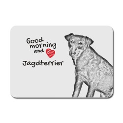 Jagdterrier, A mouse pad with the image of a dog.