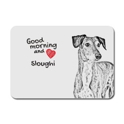 Sloughi, A mouse pad with the image of a dog.