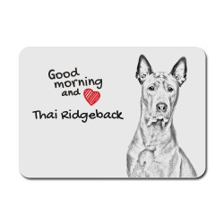 Thai Ridgeback, A mouse pad with the image of a dog.