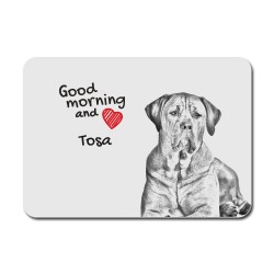 Tosa , A mouse pad with the image of a dog.