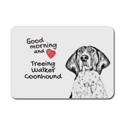 Treeing walker coonhound, A mouse pad with the image of a dog.