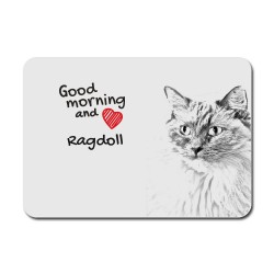 Ragdoll, Tapis de souris avec l'image d'un chat.