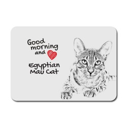 Egyptian Mau, A mouse pad with the image of a cat.