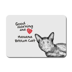 Havana brown, Tapis de souris avec l'image d'un chat.