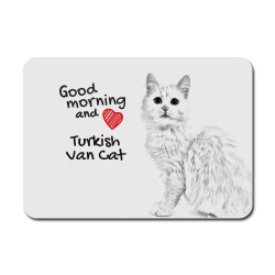 Türkisch Van, Mauspad mit einem Bild eines Katzes.