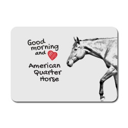 American Quarter Horse, Mauspad mit einem Bild eines Pferdes.