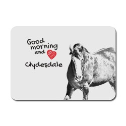 Clydesdale, Tapis de souris avec l'image d'un cheval.