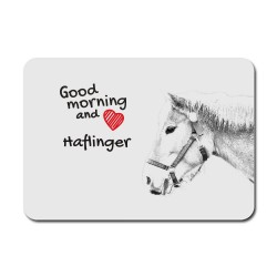 Haflinger, Tapis de souris avec l'image d'un cheval.