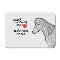 Islandpferd, Mauspad mit einem Bild eines Pferdes.