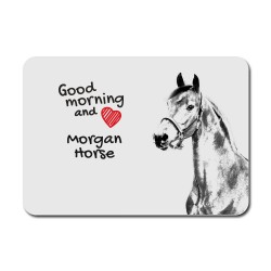 Morgan , Tapis de souris avec l'image d'un cheval.