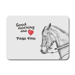 Paso Fino, Mauspad mit einem Bild eines Pferdes.
