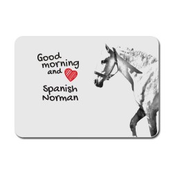 Spanish-Norman horse, A mouse pad with the image of a horse.