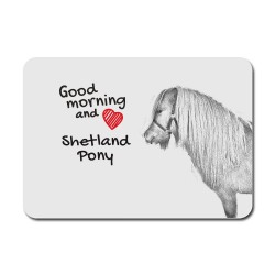 Shetland pony, A mouse pad with the image of a horse.