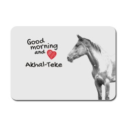 Akhal-Teke, Tappetino per il mouse con l'immagine di un cavallo.