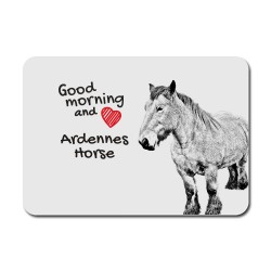 Ardennes horse, A mouse pad with the image of a horse.