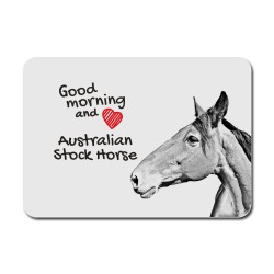 Australian Stock Horse, A mouse pad with the image of a horse.