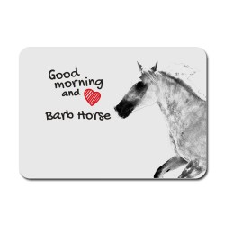 Barb horse, A mouse pad with the image of a horse.