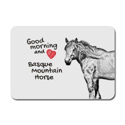Basque Mountain Horse, A mouse pad with the image of a horse.