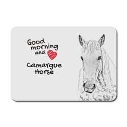 Camargue horse, A mouse pad with the image of a horse.