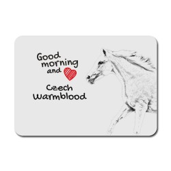 Czech Warmblood, A mouse pad with the image of a horse.