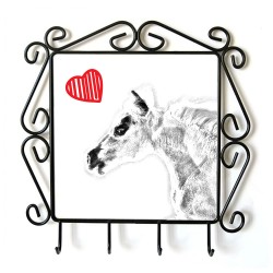 Falabella- Percha para ropa con la imagen de caballo. Caballo con el corazón