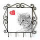 Highland Lynx- clothes hanger with an image of a cat. Collection. Cat with heart.