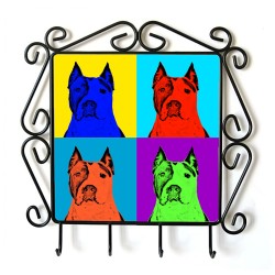 Amerykański staffordshire terier - Kleiderbügel mit Hundebild. Sammlung! Andy Warhol-Art