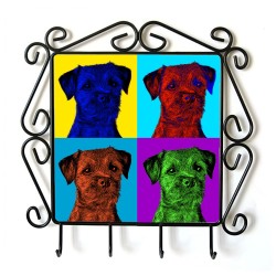 Border terier - Kleiderbügel mit Hundebild. Sammlung! Andy Warhol-Art