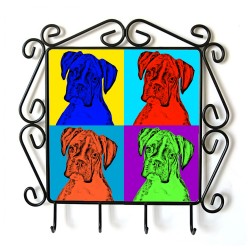 Deutsche Boxer - Kleiderbügel mit Hundebild. Sammlung! Andy Warhol-Art