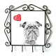 Grand Griffon Vendéen- clothes hanger with an image of a dog. Collection. Dog with heart.