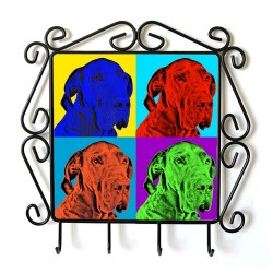 Great Dane - clothes hanger with an image of a dog. Collection. Andy Warhol style