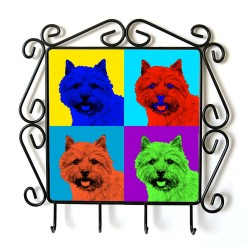 Norwich Terrier - Kleiderbügel mit Hundebild. Sammlung! Andy Warhol-Art