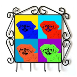 Pekinese - Kleiderbügel mit Hundebild. Sammlung! Andy Warhol-Art